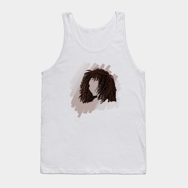Curly hair Tank Top by Keen_On_Colors